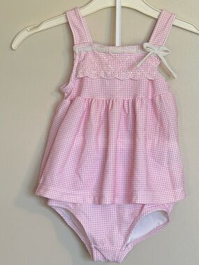 Sz24M Florence Eiseman Stripe Seersucker Swimsuit